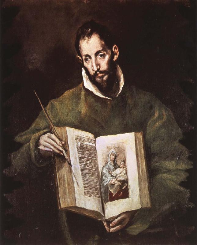 El Greco St Luke oil painting image